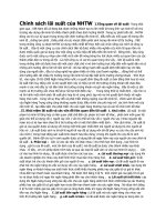 Chính sách lãi suất của NHTW 