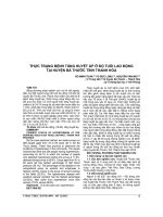 thực trạng bệnh tăng huyết áp ở độ tuổi lao động tại huyện bá phước tỉnh thanh hóa