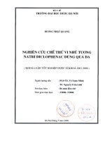 Nghiên cứu chế thử vi nhũ tương natri diclofenac dùng qua da