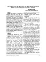 ĐÁNH GIÁ một số CHỈ TIÊU về đặc điểm lâm SÀNG, SINH hóa, HUYẾT học ở BỆNH NHÂN mắc BỆNH VIÊM GAN b cấp và mạn TÍNH