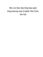 Báo cáo thực tập tổng hợp ngân hàng thương mại cổ phần nhà nước hà nội