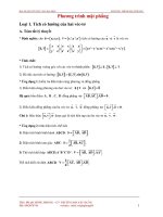 CHUYÊN ĐỀ PHƯƠNG TRÌNH MẶT PHẲNG