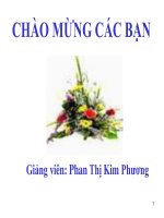 Bài giảng kinh tế vi mô các loại thị trường   ths  phan thị kim phương