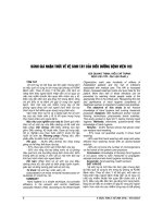 ĐÁNH GIÁ NHẬN THỨC về vệ SINH TAY của điều DƯỠNG BỆNH VIỆN 103