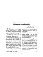 NHẬN xét bước đầu về TÌNH TRẠNG MIỄN DỊCH ở BỆNH NHÂN VIÊM PHỔI DO CYTOMEGALOVIRUS