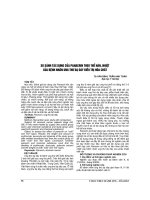 SO SÁNH tác DỤNG của PANACRIN THEO THỂ hàn, NHIỆT của BỆNH NHÂN UNG THƯ dạ dày điều TRỊ hóa CHẤT