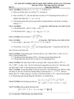 đề thi tốt nghiệp THPT môn toán