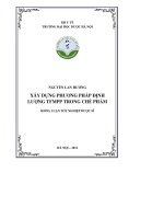 Xây dựng phương pháp định lượng TFMPP trong chế phẩm
