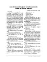 NGHIÊN cứu tác DỤNG điều TRỊ BỆNH sốt XUẤT HUYẾT của VIÊN cúc tần với sự kết hợp của bù DỊCH ĐƯỜNG UỐNG