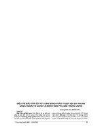 ĐIỀU TRỊ bảo tồn vòi tử CUNG BẰNG PHẪU THUẬT nội SOI TRONG CHỬA NGOÀI tử CUNG tại BỆNH VIỆN PHỤ sản TRUNG ƯƠNG