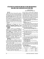 KẾT QUẢ điều TRỊ u NGUYÊN bào NUÔI NGUY cơ THẤP BẰNG METHOTREXAT hàm LƯỢNG 15MG tại BỆNH VIỆN PHỤ sản TRUNG ƯƠNG