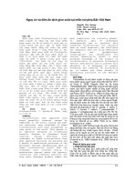 NGUY cơ và TIỀM ẩn DỊCH GIUN XOÁN tại MIỀN núi PHÍA bắc VIỆT NAM