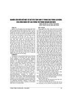 NGHIÊN cứu BIẾN đổi một số CHỈ TIÊU tâm SINH lý TRONG QUÁ TRÌNH LAO ĐỘNG của CÔNG NHÂN cột CAO THÔNG TIN TRONG NGÀNH bưu điện