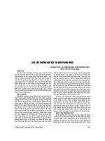 BÁO cáo TRƯỜNG hợp dậy THÌ sớm TRUNG ƯƠNG