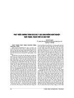 PHÁT TRIỂN CHƯƠNG TRÌNH GIÁO dục y học ĐỊNH HƯỚNG NGHỀ NGHIỆP THỰC TRẠNG, THÁCH THỨC và GIẢI PHÁP