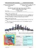 Kiểm tra hết học phần tin học văn phòng