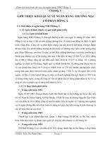 Phân tích tình hình cho vay của ngân hàng TMCP đông á