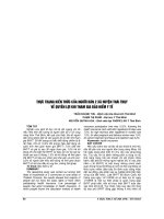 THỰC TRẠNG KIẾN THỨC của NGƯỜI dân 2 xã HUYỆN THÁI THỤY về QUYỀN lợi KHI THAM GIA bảo HIỂM y tế