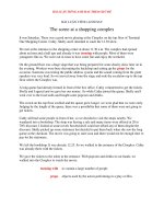 BÀI LUẬN TIẾNG ANH HAY   the scene at a shopping complex 