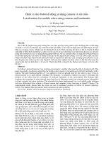 Proceedings VCM 2012 93 định vị cho robot di động sử dụng camera và vật mốc 