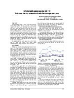 VIỆN TRỢ nước NGOÀI CHO LĨNH vực y tế ở các TỈNH yên bái, THANH hóa và PHÚ yên GIAI đoạn 2007   2010