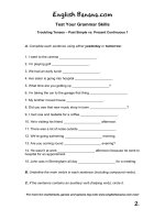 troubling tenses past simple vs present continuous 1