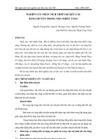 NGHIÊN cứu PHÂN TÍCH THIẾT kế kết cấu dầm CHUYỂN TRONG NHÀ NHIỀU TẦNG