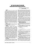 THỰC TRẠNG DINH DƯỠNG của BỆNH NHÂN tại BỆNH VIỆN đa KHOA TỈNH điện BIÊN năm 2012