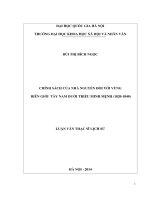 Chính sách của nhà nguyễn đối với vùng biên giới tây nam dưới triều minh mệnh ( 1820  1840)
