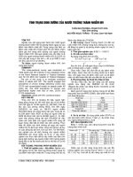 TÌNH TRẠNG DINH DƯỠNG của NGƯỜI TRƯỞNG THÀNH NHIỄM HIV