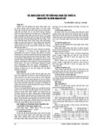 TÁC DỤNG GIẢM XUẤT TIẾT NIÊM mạc HỌNG của THUỐC HL TRONG điều TRỊ VIÊM HỌNG đỏ cấp