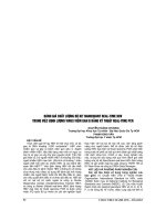 ĐÁNH GIÁ CHẤT LƯỢNG bộ KIT NANOQUANT REAL TIME HBV TRONG VIỆC ĐỊNH LƯỢNG VIRUS VIÊM GAN b BẰNG kỹ THUẬT REAL TIME PCR