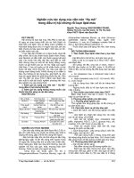 NGHIÊN cứu tác DỤNG của VIÊN nén “ hạ mỡ “ TRONG điều TRỊ hội CHỨNG rối LOẠN LIPID máu