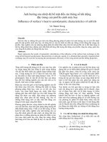 Proceedings VCM 2012 105 ảnh hưởng của nhiệt độ bề mặt đến các thông số khí động 