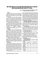 THỰC TRẠNG NHÂN lực và HOẠT ĐỘNG CHUYÊN môn MẠNG lưới y tế CÔNG lập CHUYÊN KHOA RĂNG hàm mặt THUỘC sở y tế hà nội