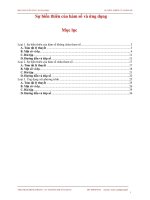 CHUYÊN ĐỀ SỰ BIỀN THIÊN CỦA HÀM SỐ VÀ ỨNG DỤNG