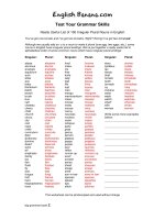 really useful list of 100 irregular plural nouns in english 