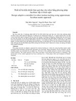 Proceedings VCM 2012 74 thiết kế bộ điều khiển bám quỹ đạo cho robot bằng phương pháp 