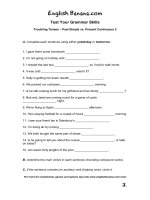 troubling tenses past simple vs present continuous 2