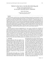 Proceedings VCM 2012 72 thiết kế và thực hiện xe lăn điện điều khiển bằng mắt 