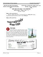 ĐỀ THI THỬ HẾT HỌC PHẦN TIN HỌC VĂN PHÒNG ĐỀ 2 ( KHOA CNTT BKDN )