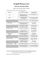 practice with punctuation marks in english 1 