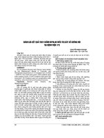 KẾT QUẢ điều TRỊ BỆNH nứt hậu môn mạn TÍNH BẰNG PHẪU THUẬT cắt bên cơ THẮT TRONG