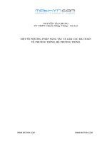 PHƯƠNG PHÁP GIẢI TOÁN PHƯƠNG TRÌNH và hệ PHƯƠNG TRÌNH