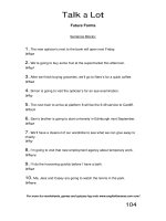 talk a lot 1 future forms 