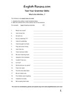 whats the infinitive