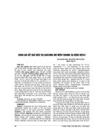 ĐÁNH GIÁ kết QUẢ điều TRỊ SARCOMA mô mềm t2n0m0 tại BỆNH VIỆN k