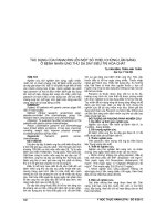 TÁC DỤNG của PANACRIN lên một số TRIỆU CHỨNG lâm SÀNG ở BỆNH NHÂN UNG THƯ dạ dày điều TRỊ hóa CHẤT