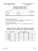 ĐỀ THI TỐT NGHIỆP KĨ THUẬT VIÊN  ĐỀ 3  (KHOA CNTT BKDN  )