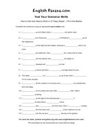 from bed to work in 27 easy steps fill in the blanks eg13